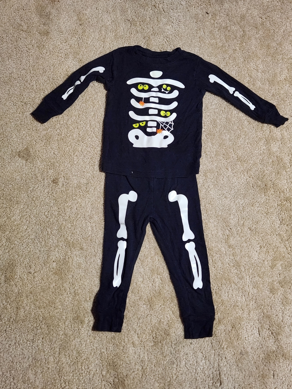 Carter's Glow In The Dark Skeleton Pajama Set